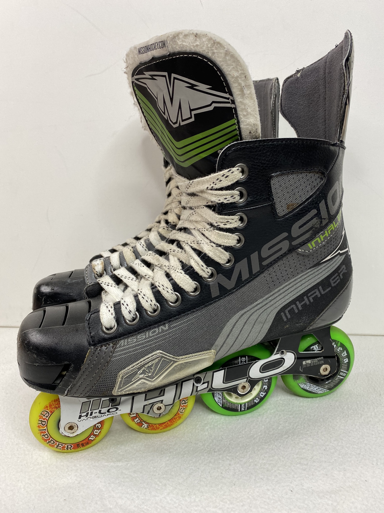 MISSION Inhaler AC7 Inline Hockey Roller Skates Size 11E (12.5 US Men