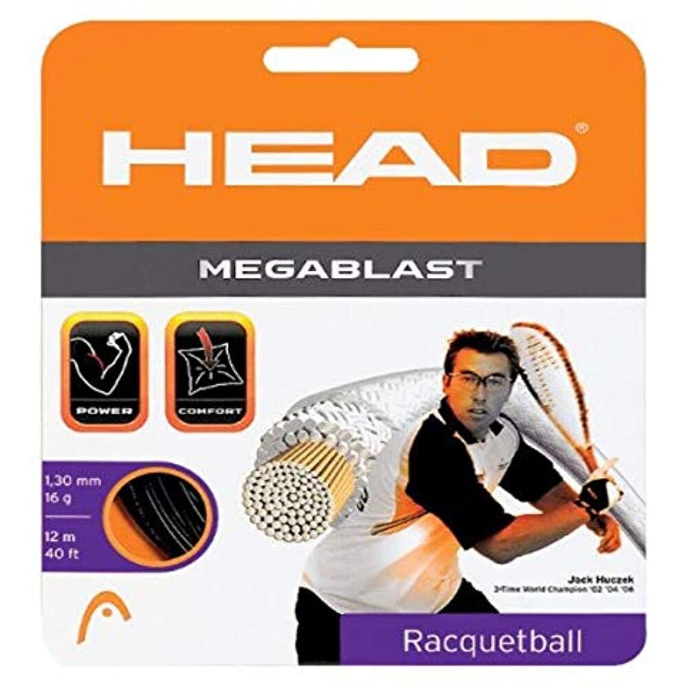 HEAD Megablast Racquetball String Set 17g Racquet String, White