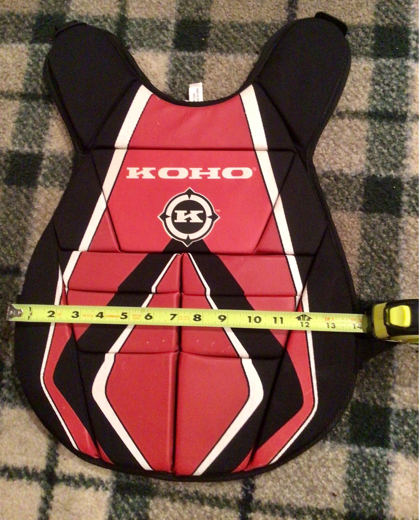 Koho street floor hockey goalie Junior chest Protector Red Black