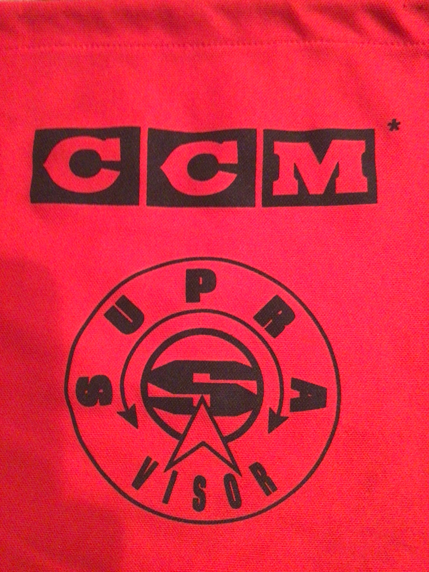 CCM hockey helmet visor bag red SidelineSwap