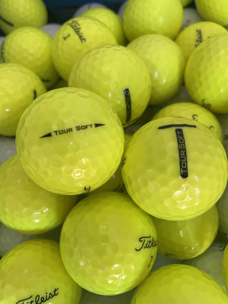 6 DOZEN TITLEIST TOUR SOFT YELLOW 5AAAAA MINT GOLF BALLS SidelineSwap