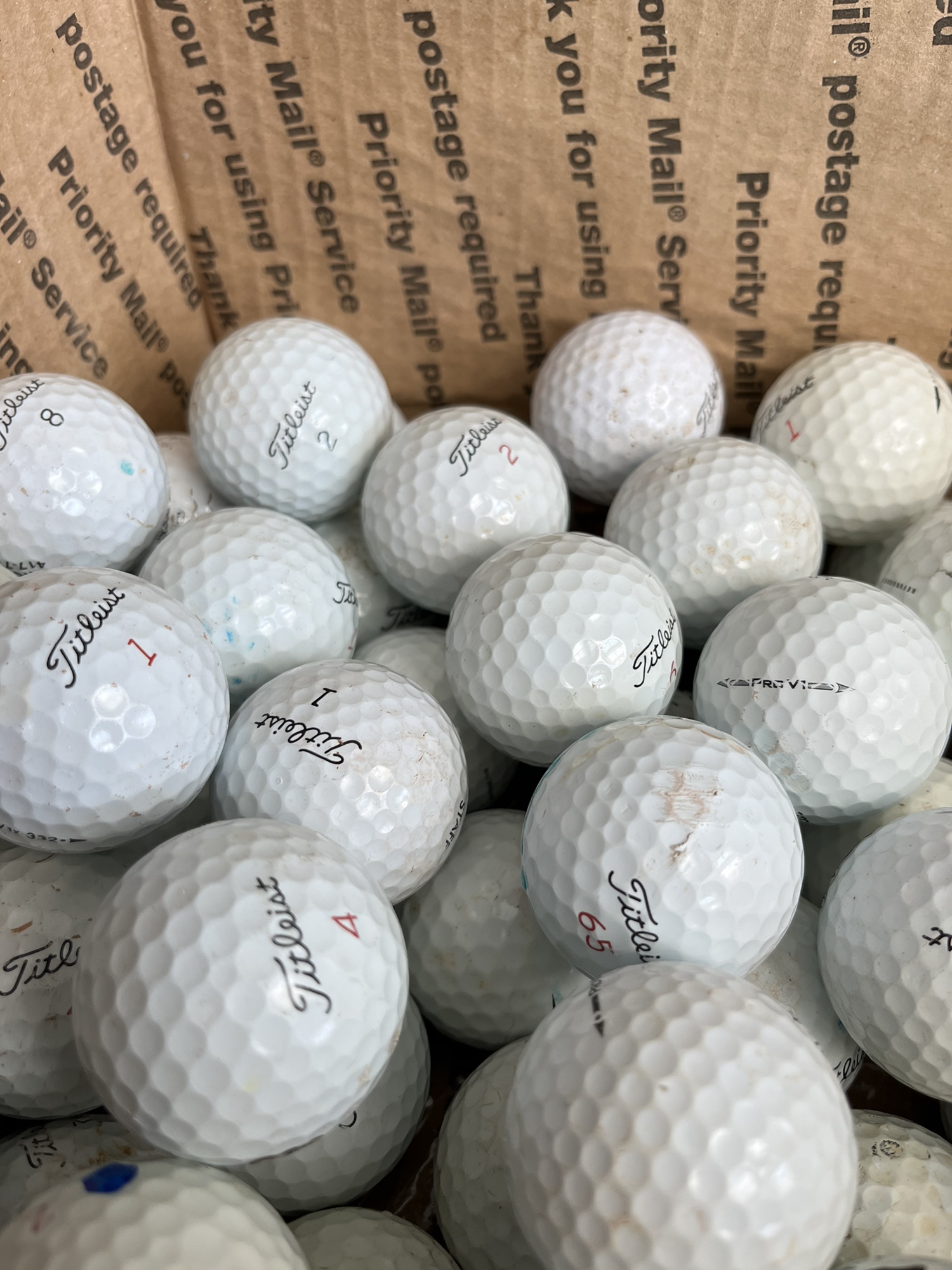 15 Used Titleist ProV1 / ProV1x Golf Balls SidelineSwap
