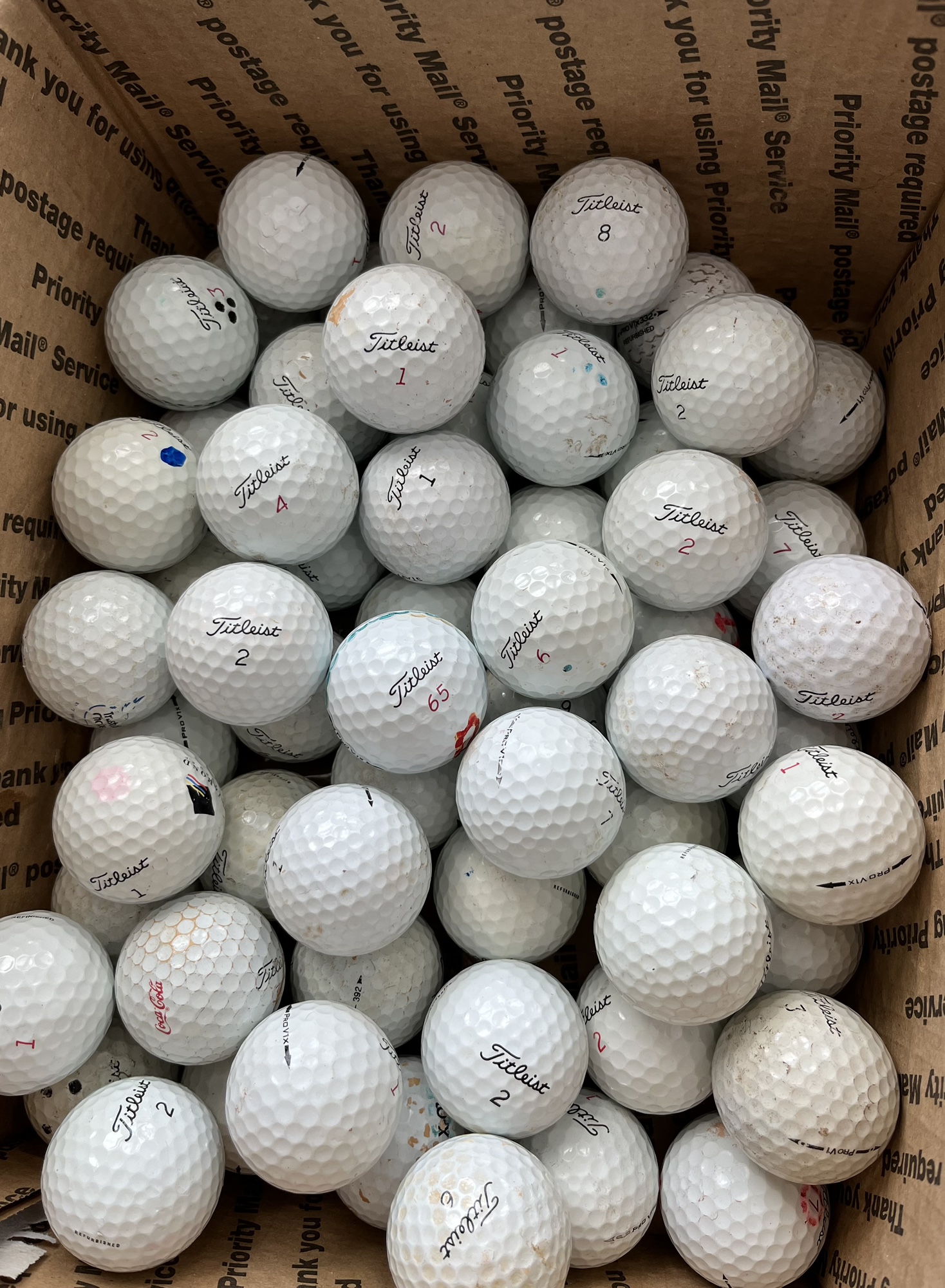 15 Used Titleist ProV1 / ProV1x Golf Balls SidelineSwap