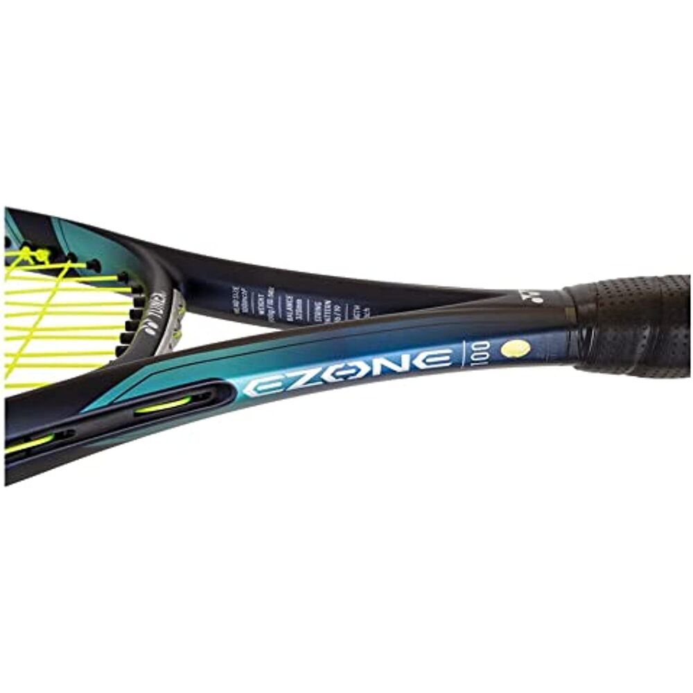 Yonex EZONE 100L Sky Blue Tennis Racquet (7th Gen) Strung with Synthetic Gut SidelineSwap