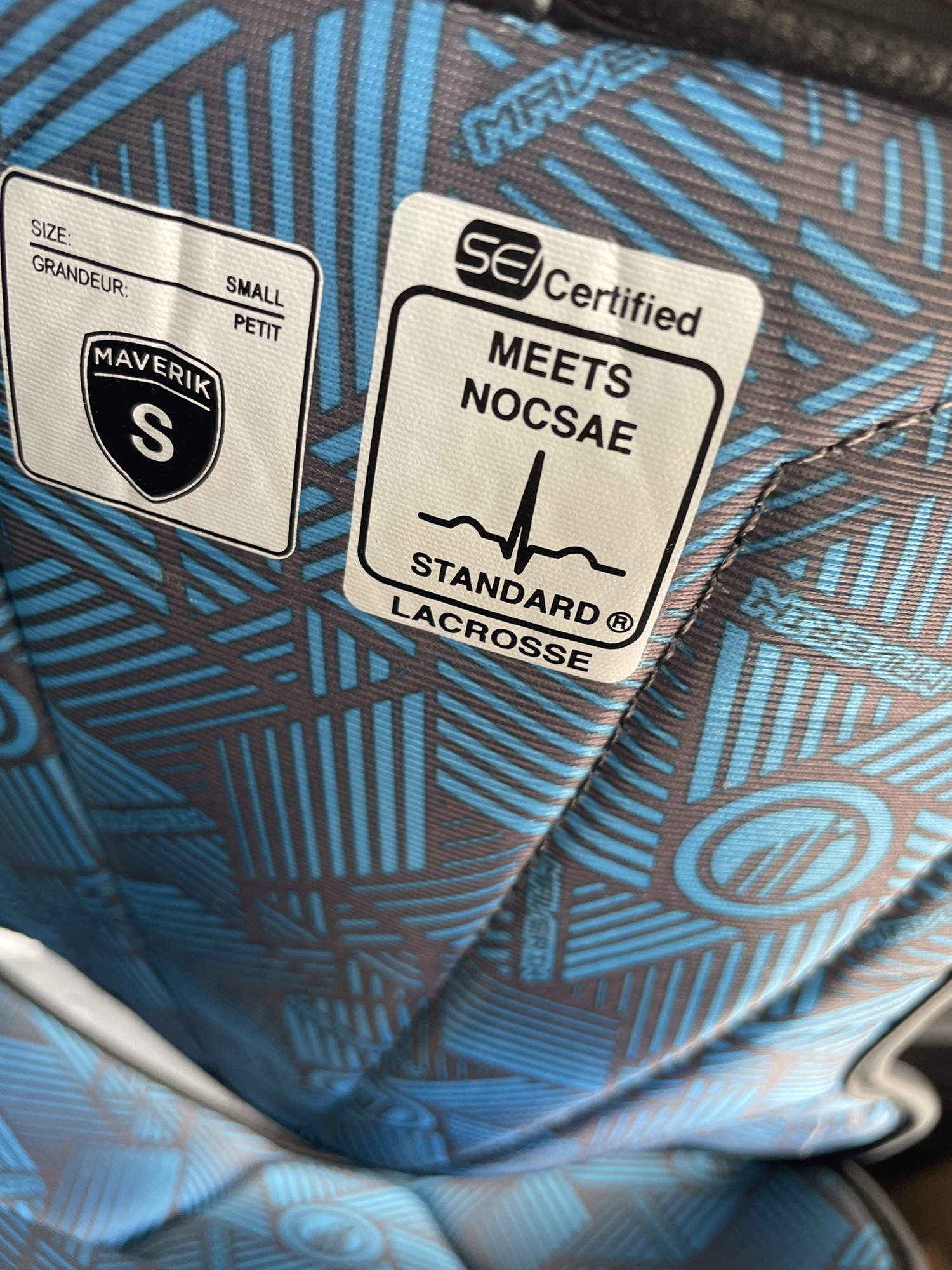 Maverick lacrosse youth small chest protector meets ekg and NOCSAE