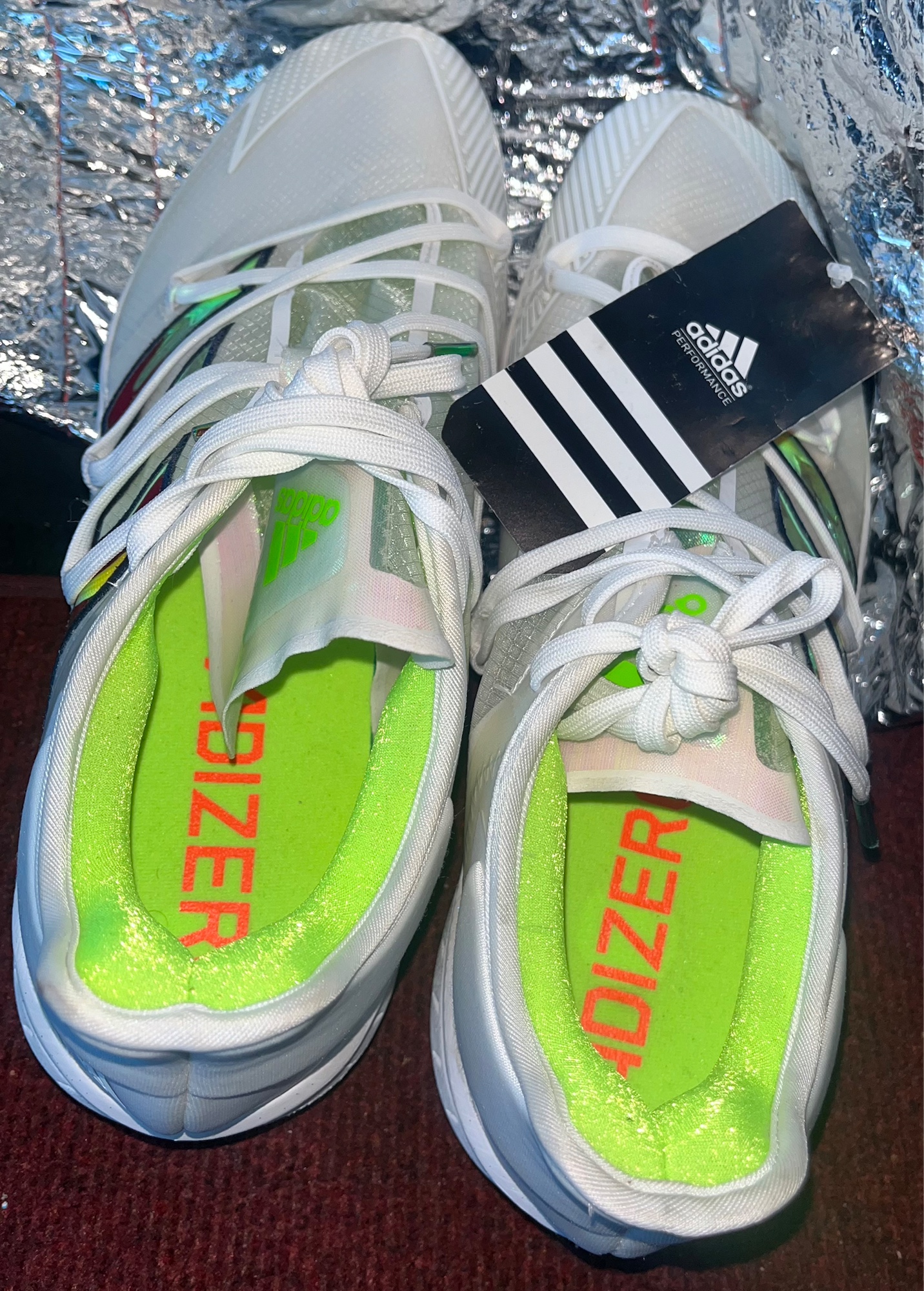 Men’s Adidas Adizero Grail ECP Metal Baseball Cleats Size 13.0 Chrome Bottom SidelineSwap