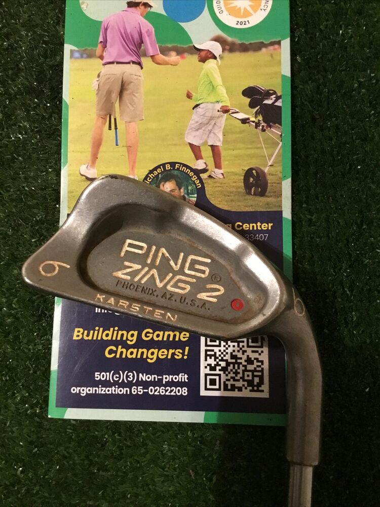 Ping Zing 2 Karsten Red Dot 6 Iron Steel Shaft SidelineSwap