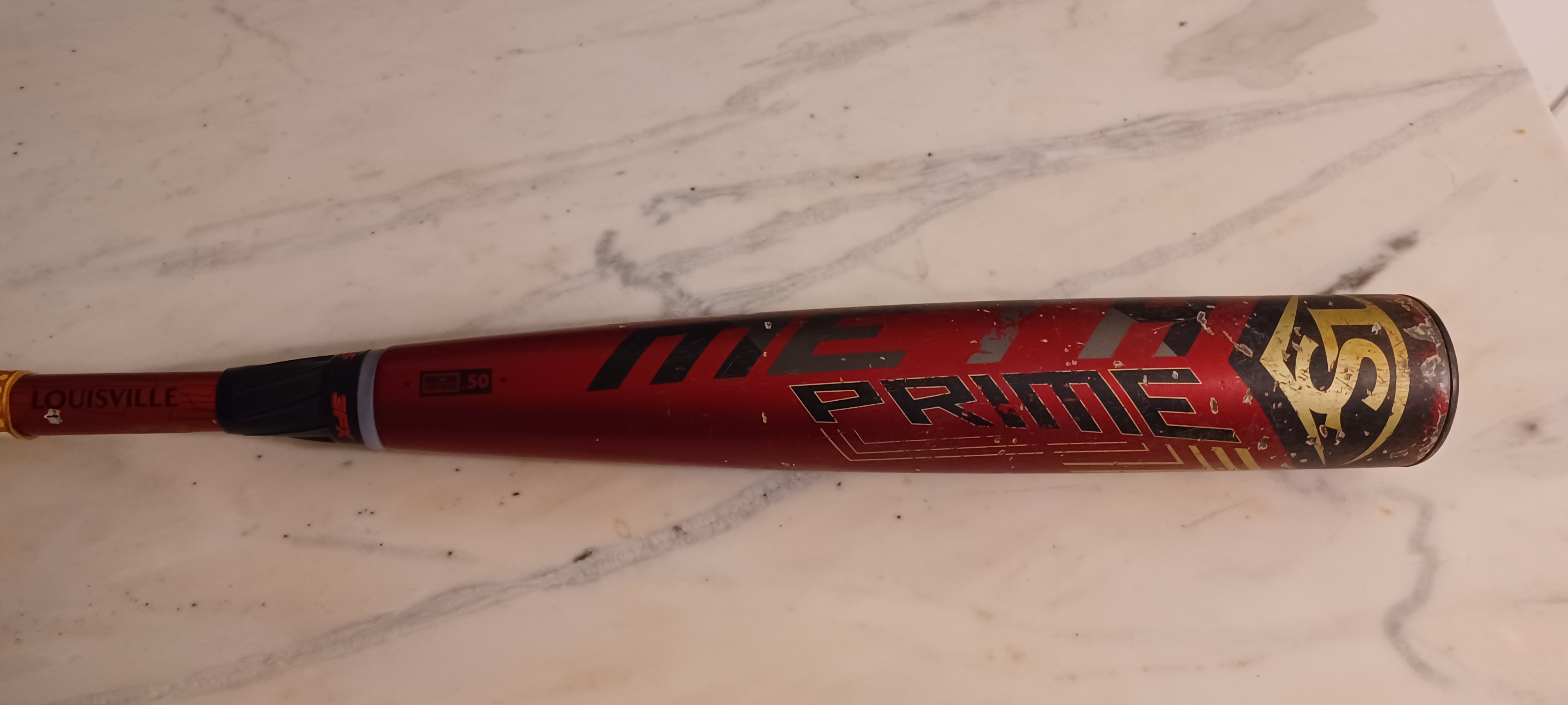 Used BBCOR Certified 2019 Louisville Slugger Composite Meta Bat (3) 28 oz 31" SidelineSwap