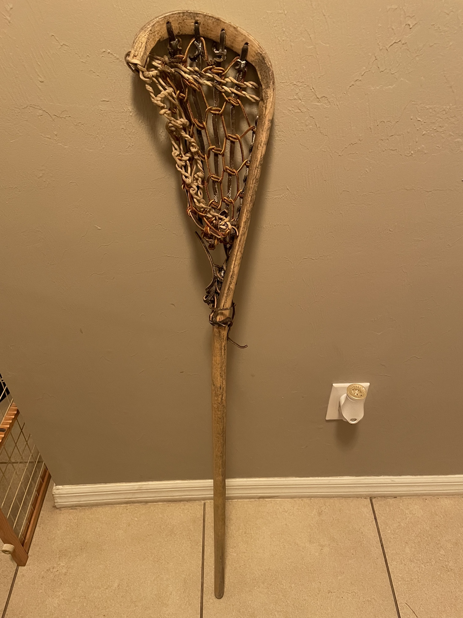 Vintage wooden lacrosse stick ! Wood ! SidelineSwap