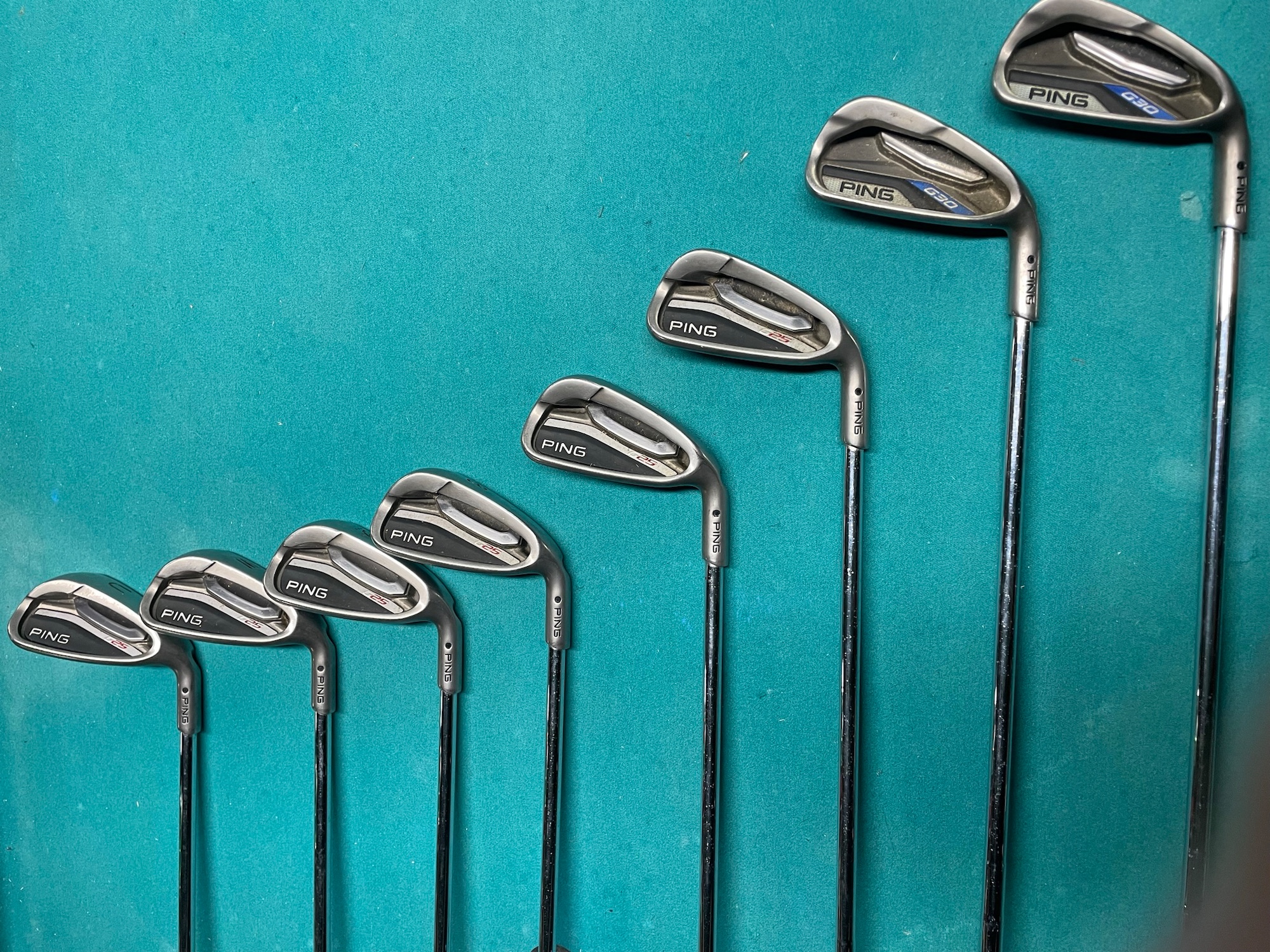 Men's Right Handed Senior Flex Steel Shaft G25 Iron Set SidelineSwap