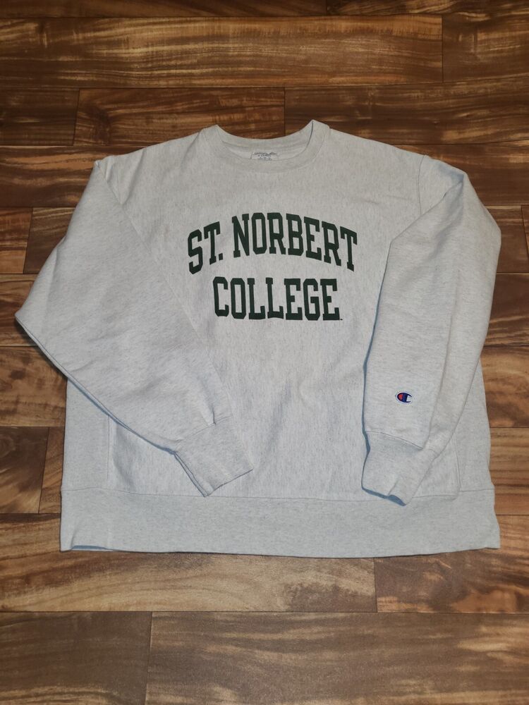 Vintage 2000s St Norbert College University Champion Reverse Weave Sweatshirt XL SidelineSwap