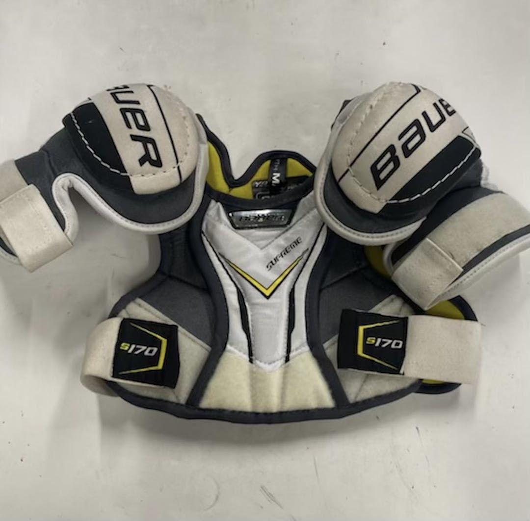 Used Bauer Bauer S170 Supreme Sp Yth M Md Hockey Shoulder Pads