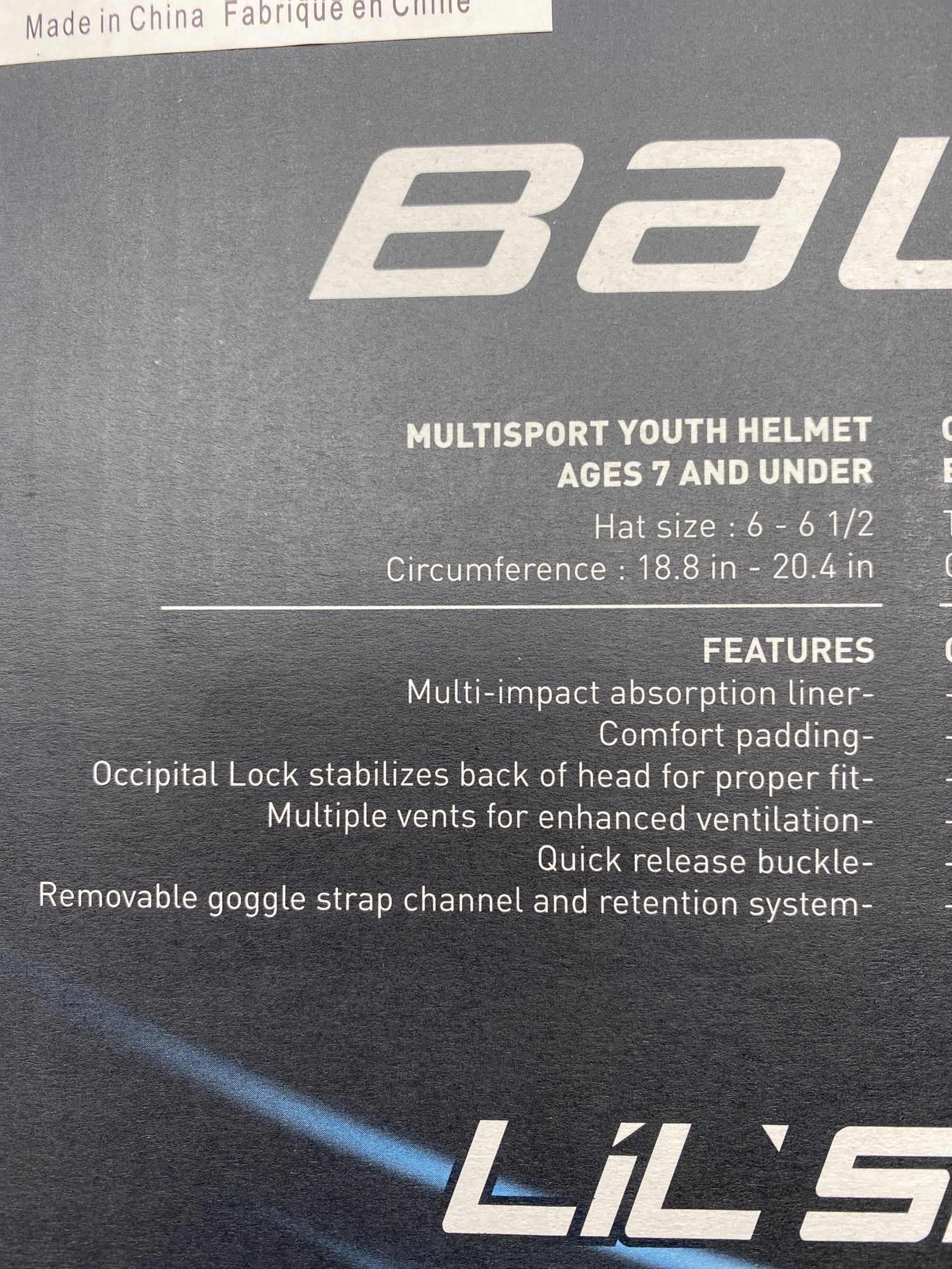 NEW Bauer Lil Sport Helmet w/Cage SidelineSwap