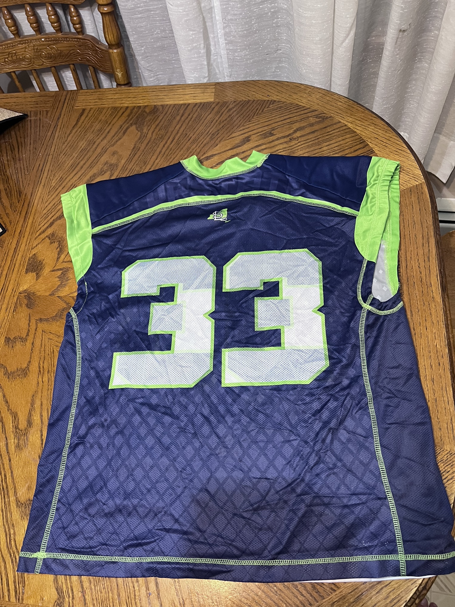 Sweetlax Upstate Lacrosse Reversible Navy Blue and Grey Jersey Size