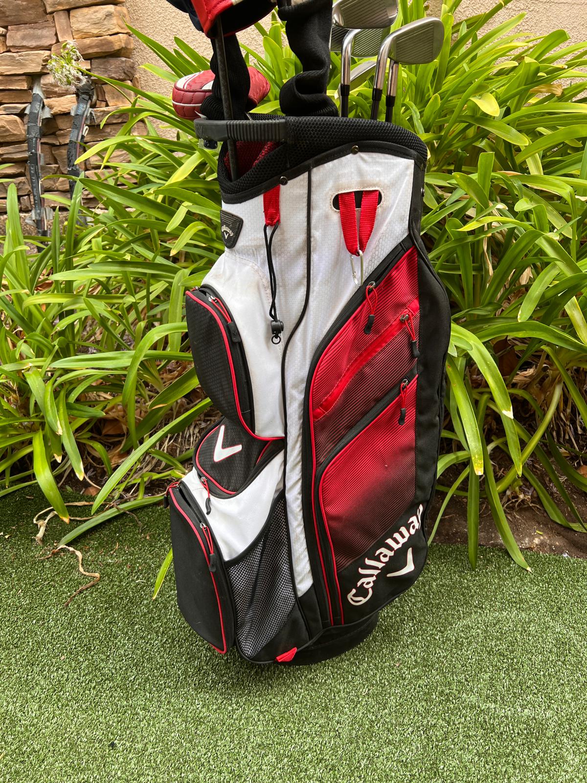 Callaway Complete Golf Set, Stiff, XR CUP Irons, Woods, Putter, Cart