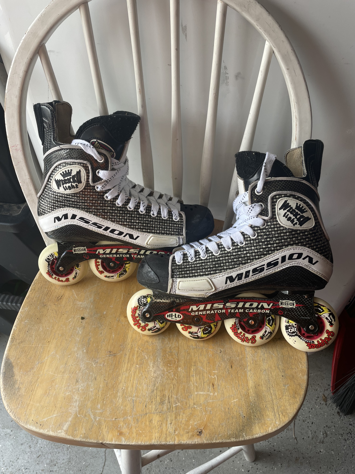 Used Mission Regular Width Size 8 Wicked Light Inline Skates SidelineSwap