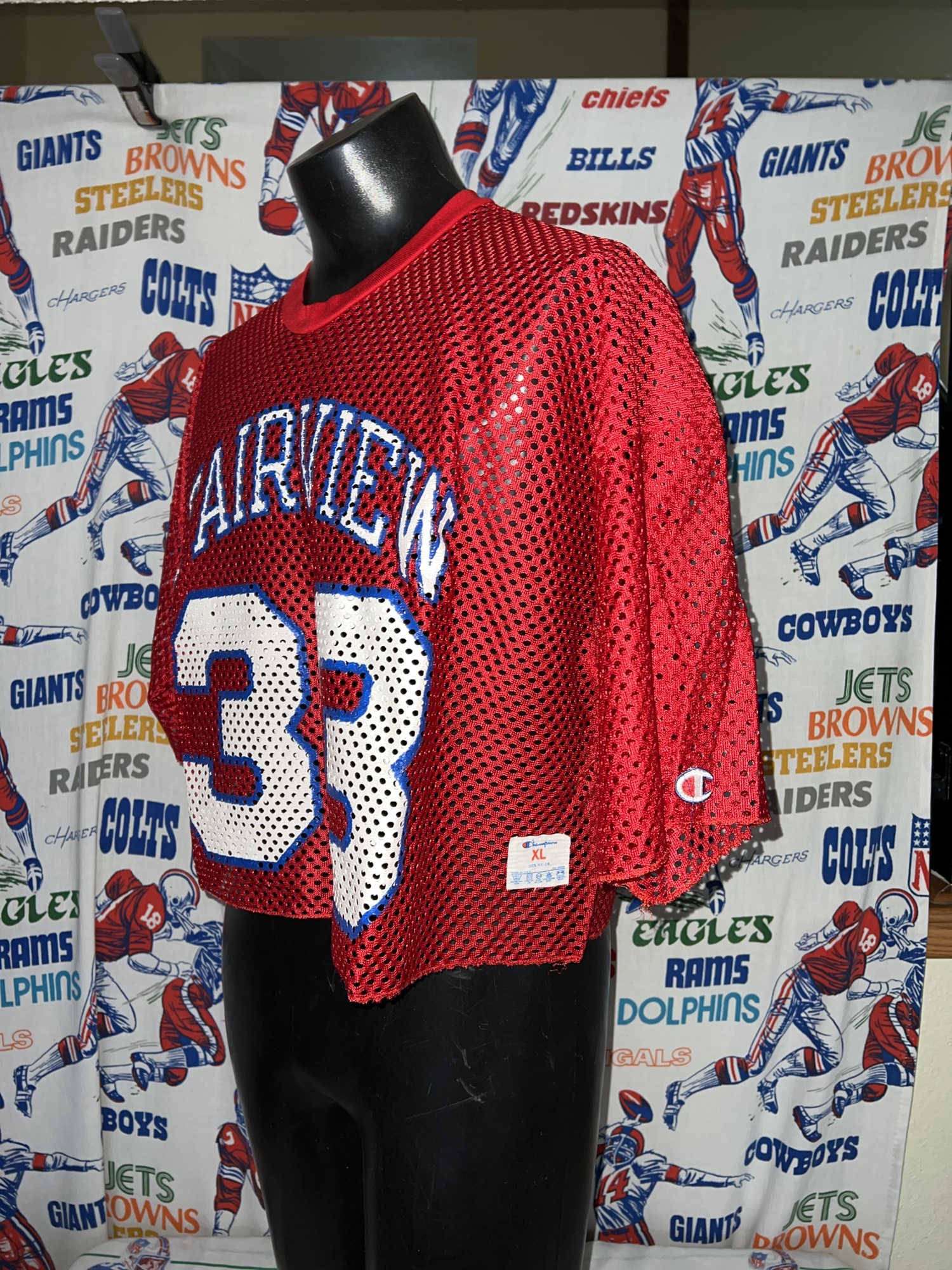 Vintage Champion Fairview HS (Boulder, CO) Porthole Mesh Lacrosse