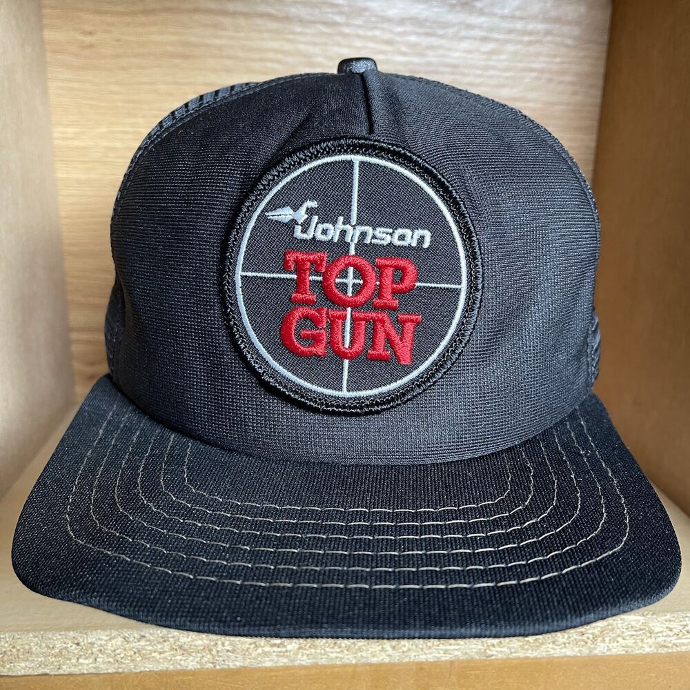 Vintage Johnson Snapback Trucker Hat Patch Outboard Boat Motor Evinrude BUNDLE SidelineSwap