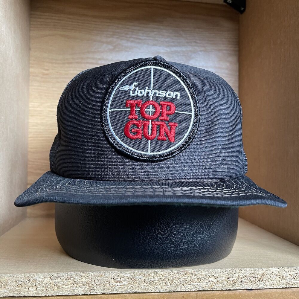 Vintage Johnson Snapback Trucker Hat Patch Outboard Boat Motor Evinrude BUNDLE SidelineSwap