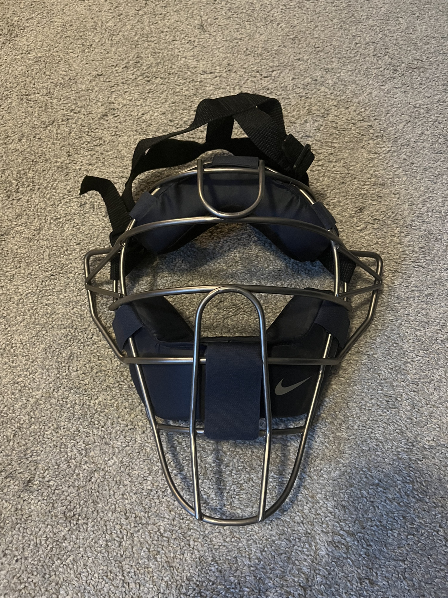 Nike Vapor Catcher's Protective Gear Navy/White Size 18" Chest + Shin Guards + Titanium Mask