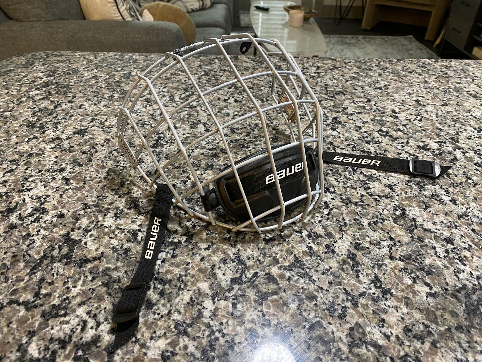 Bauer Profile II Hockey Face Mask/Cage Adult Size Large L/G Silver/Gray