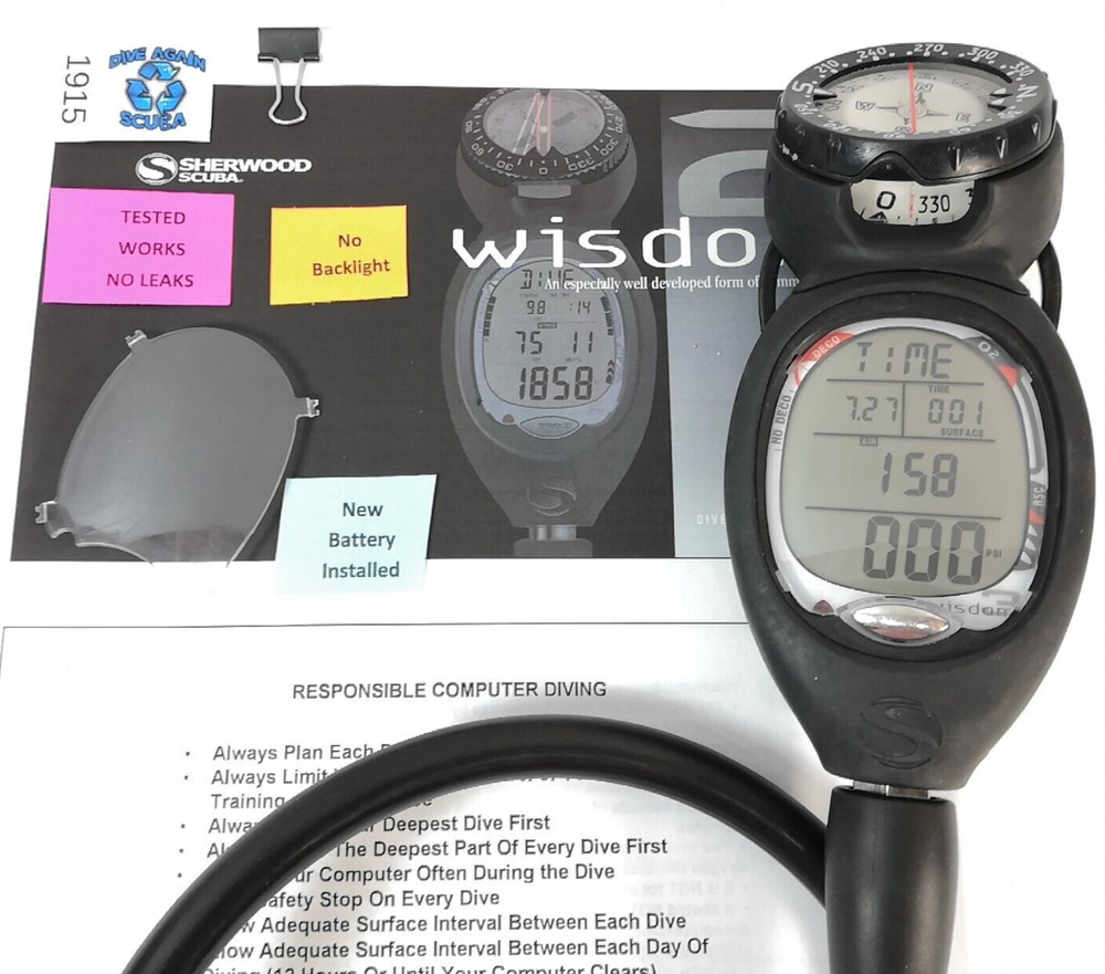 Sherwood WISDOM 2 Air Integrated Scuba Dive Computer Air / Nitrox w