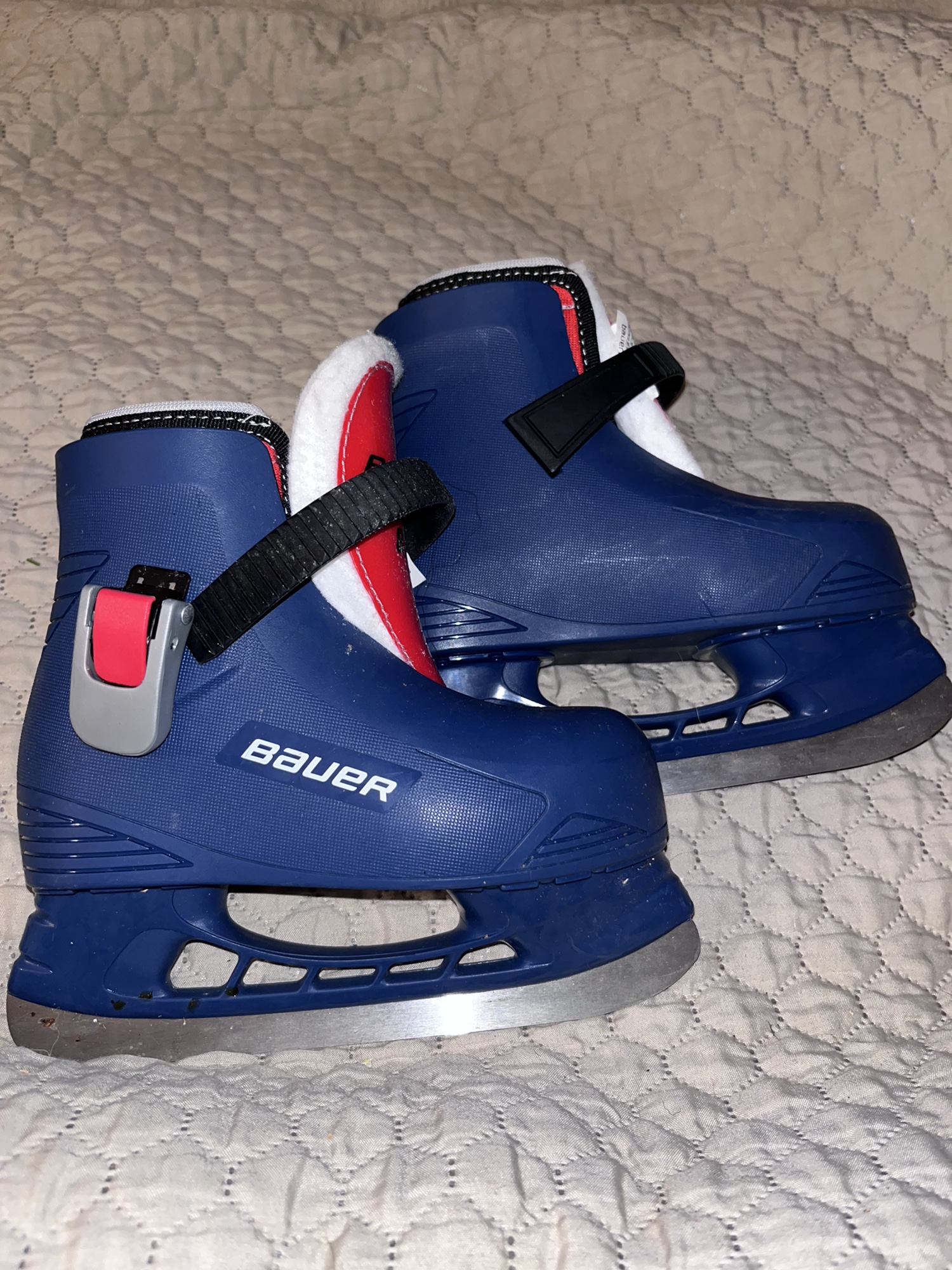 Used Bauer Regular Width Size 8.5 Lil Champ Hockey Skates SidelineSwap