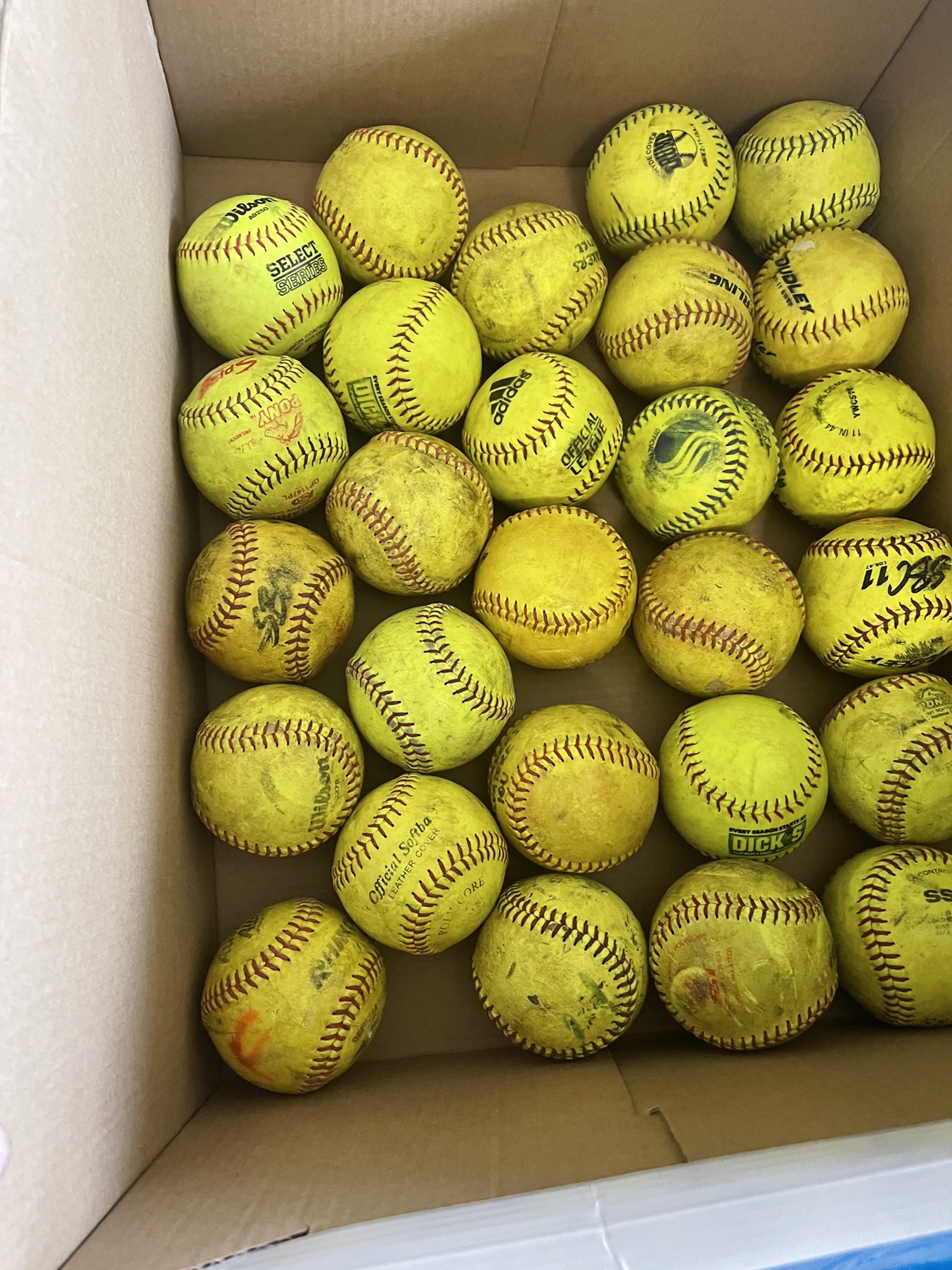 30 Softballs Used 11in 10u And Below SidelineSwap