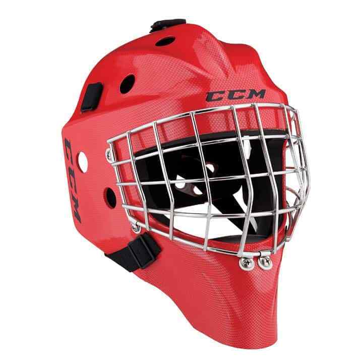 New CCM 1.9 Senior Ice Hockey Goalie Face Mask Small Red Carbon helmet SR cage SidelineSwap