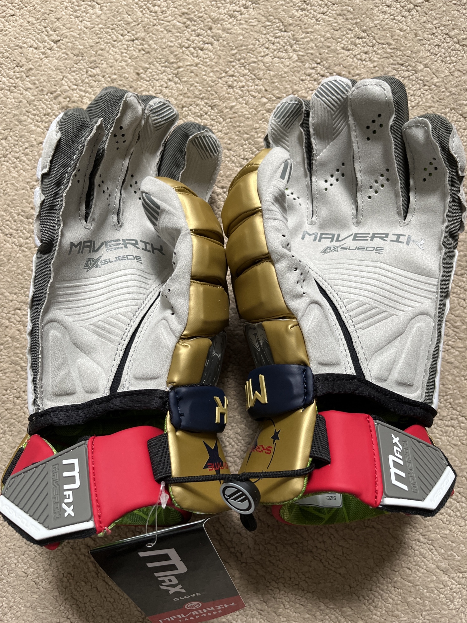 Brand New Maverik Showtime Maverik Max Lacrosse Gloves SidelineSwap