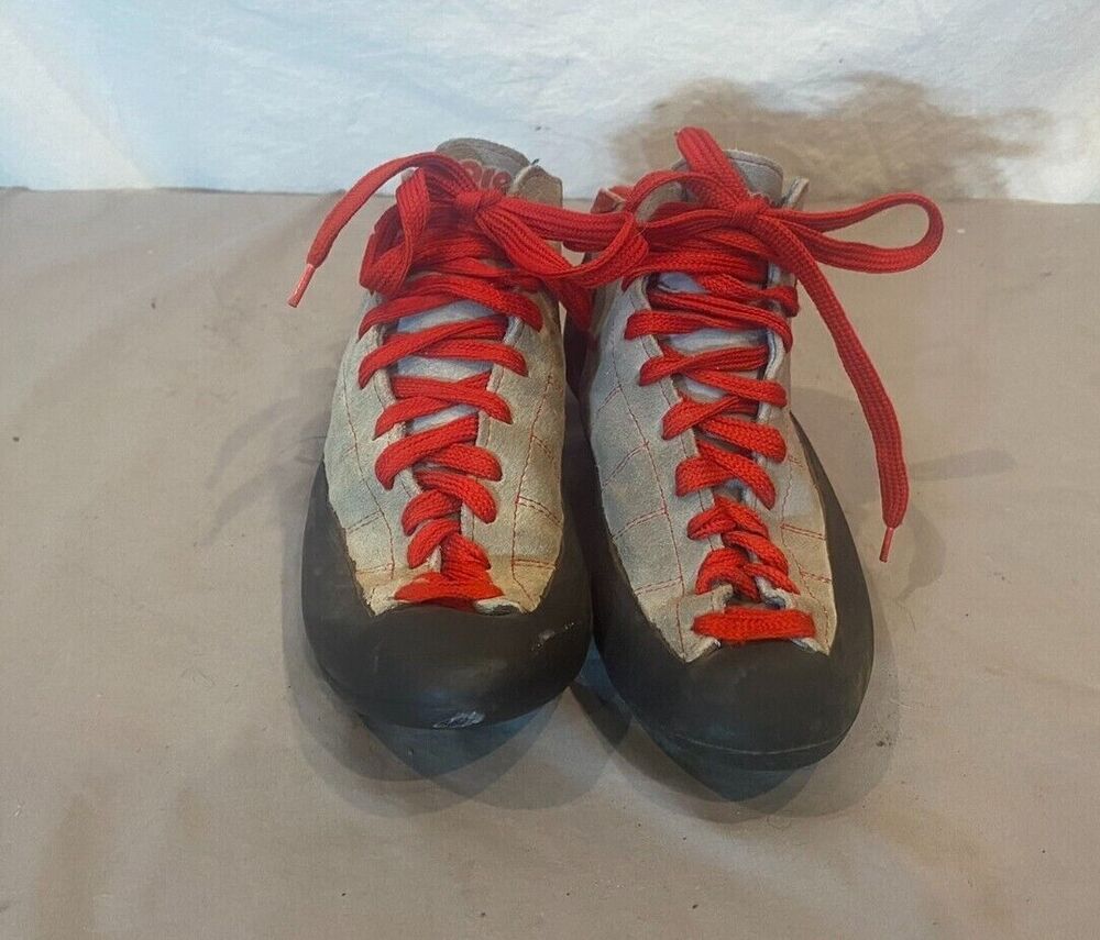 Boreal Fusion Gray Suede Leather Rock Climbing Shoes US Men's 7 EU 38.5