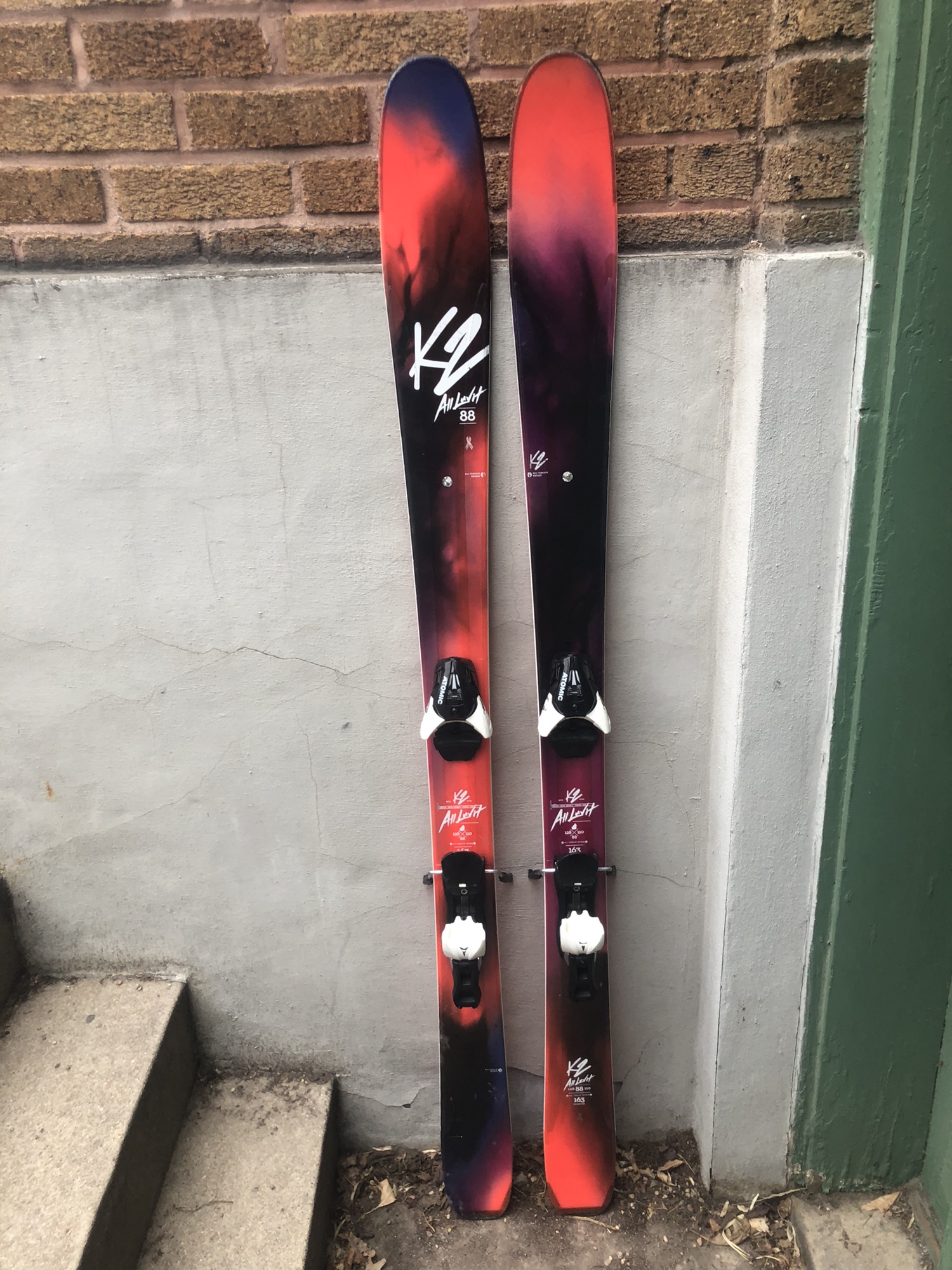 K2 Alluvit 88 163cm with Atomic Z12 Bindings SidelineSwap