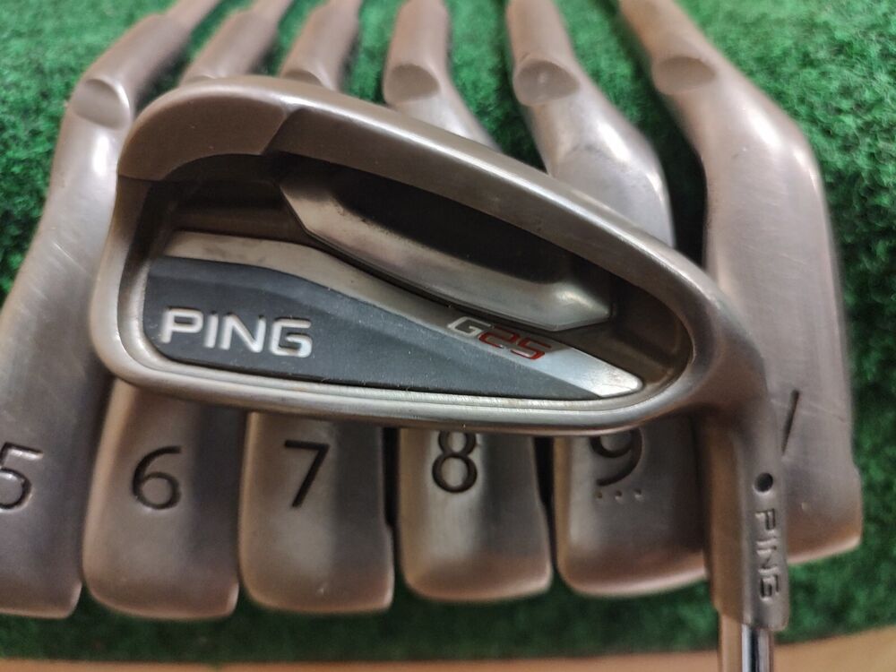 Ping G25 Black Dot Golf Iron Set 4PW Stiff Flex Steel Shaft Matching s SidelineSwap