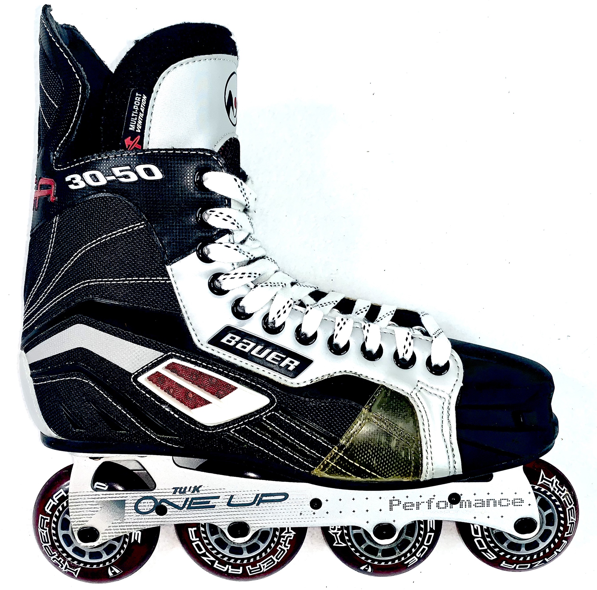 Bauer Mega 3050 Street Hockey Inline Skates Size 10 R (11.5 Men US