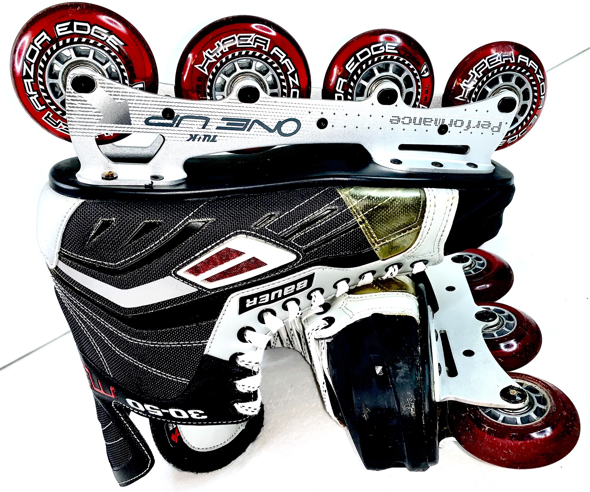 Bauer Mega 3050 Street Hockey Inline Skates Size 10 R (11.5 Men US