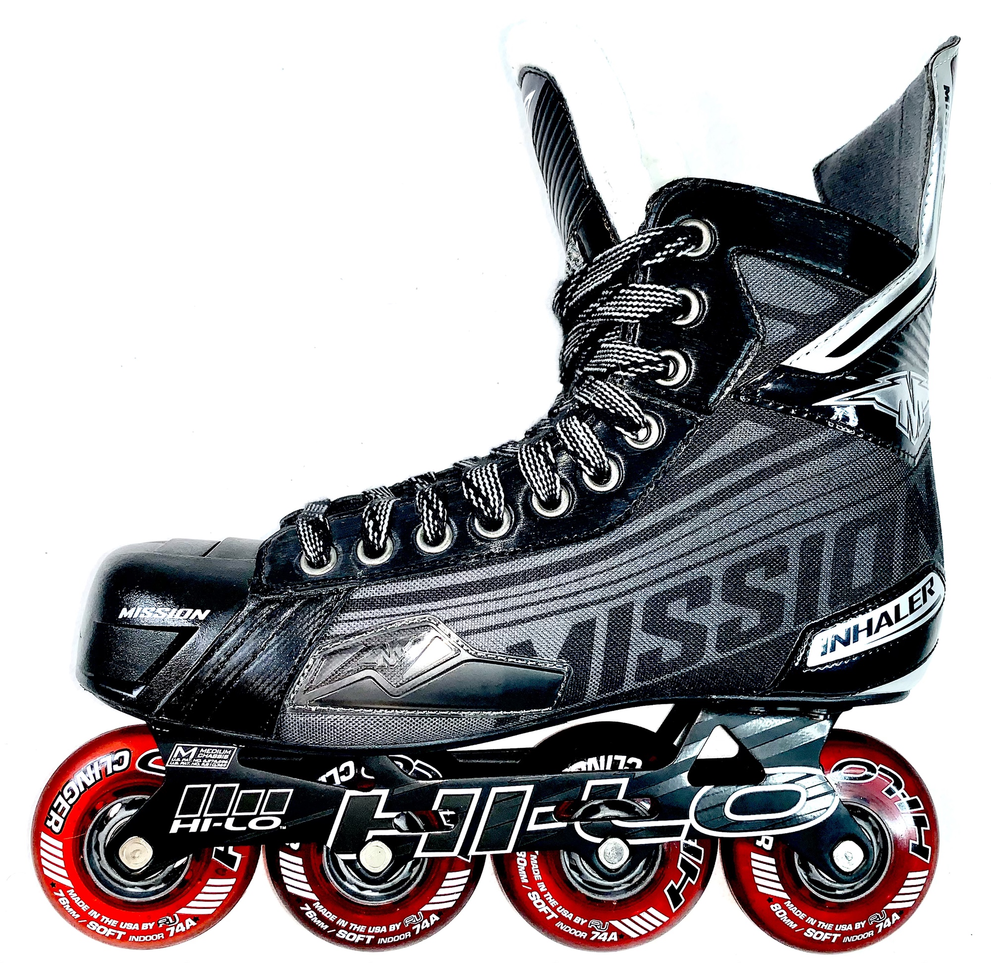 Mission Inhaler DS5 Inline Roller Hockey Skates Size 9E (10.5 Men US