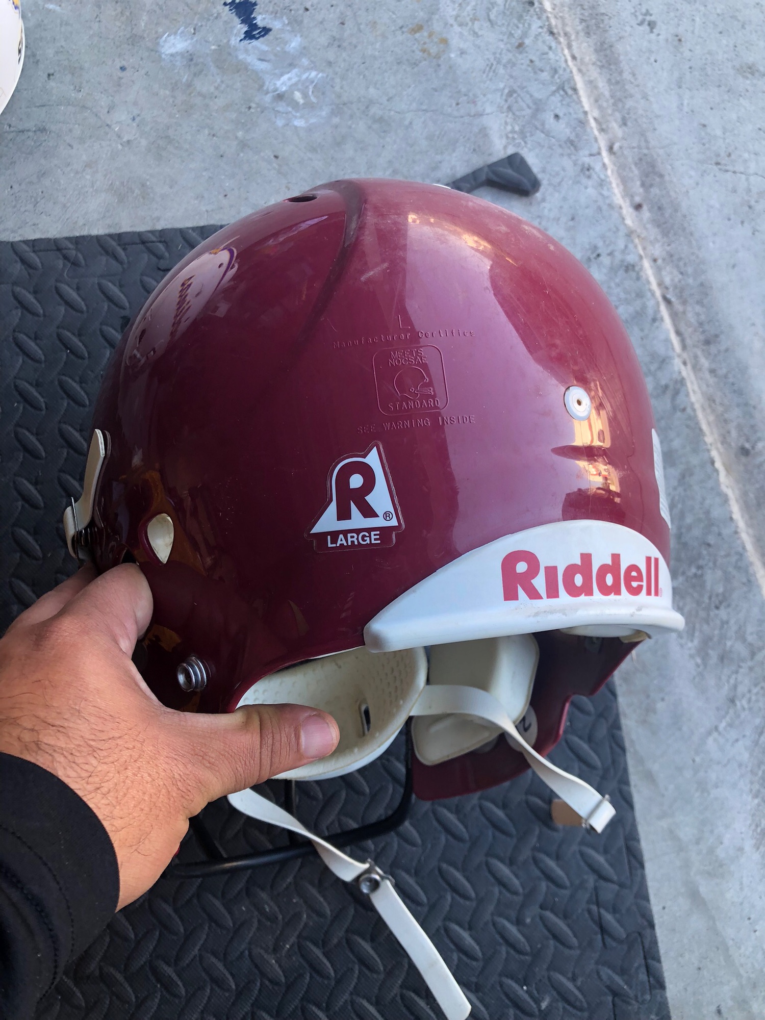 Large football helmet SidelineSwap