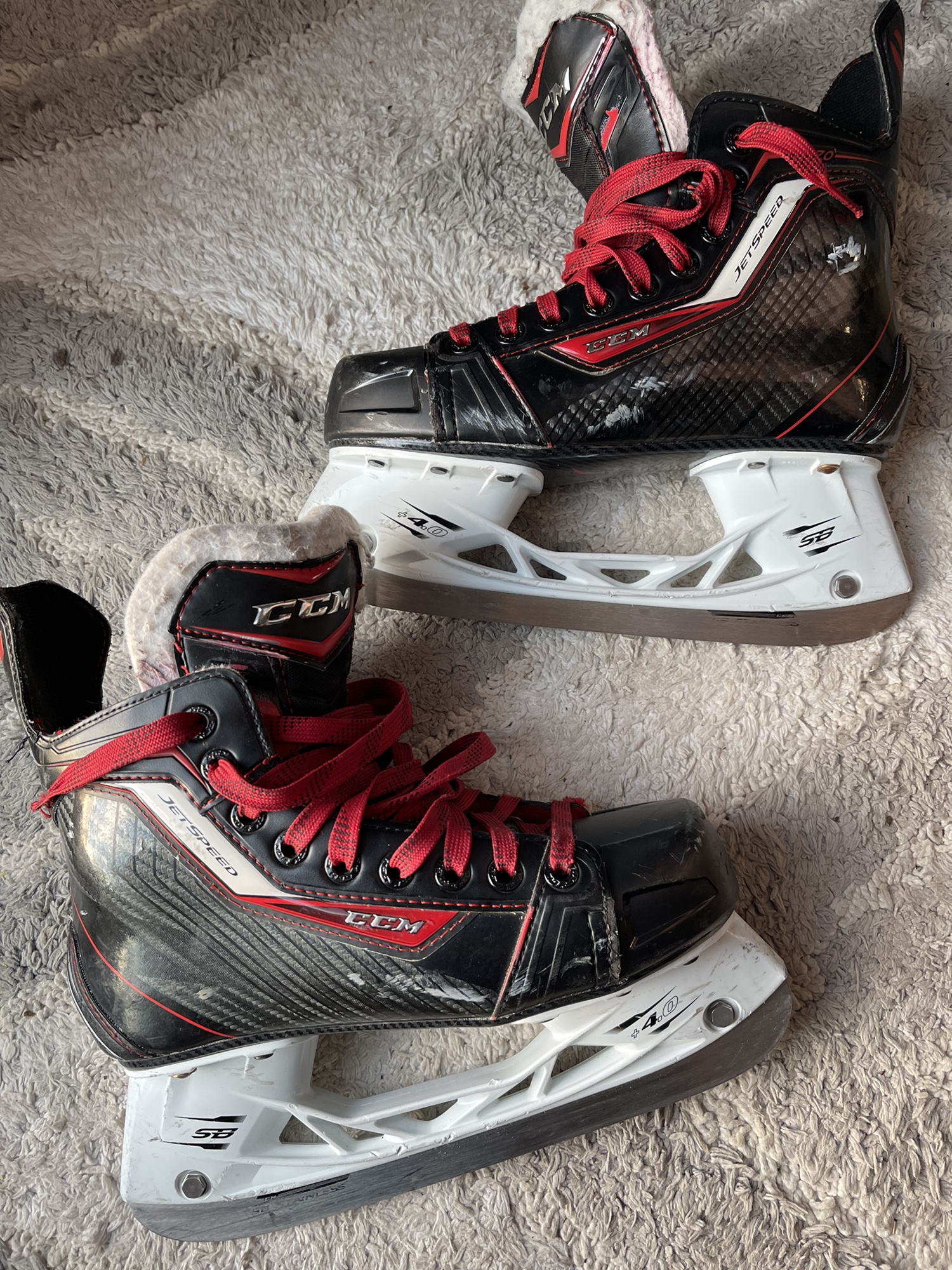 Used CCM Extra Wide Width Size 3.5 JetSpeed 270 Hockey Skates