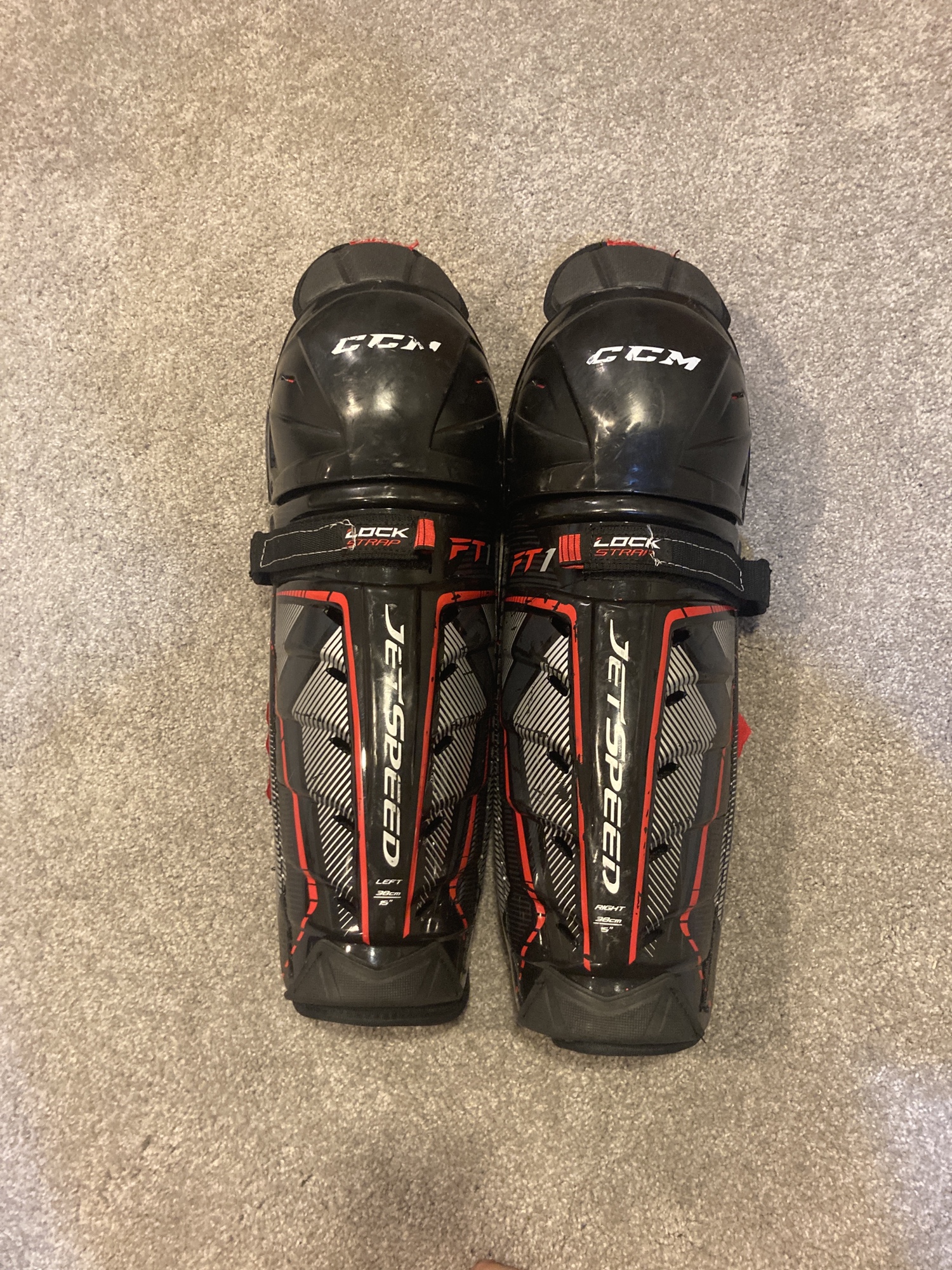 CCM Pro Stock JetSpeed FT1 Shin Pads SidelineSwap