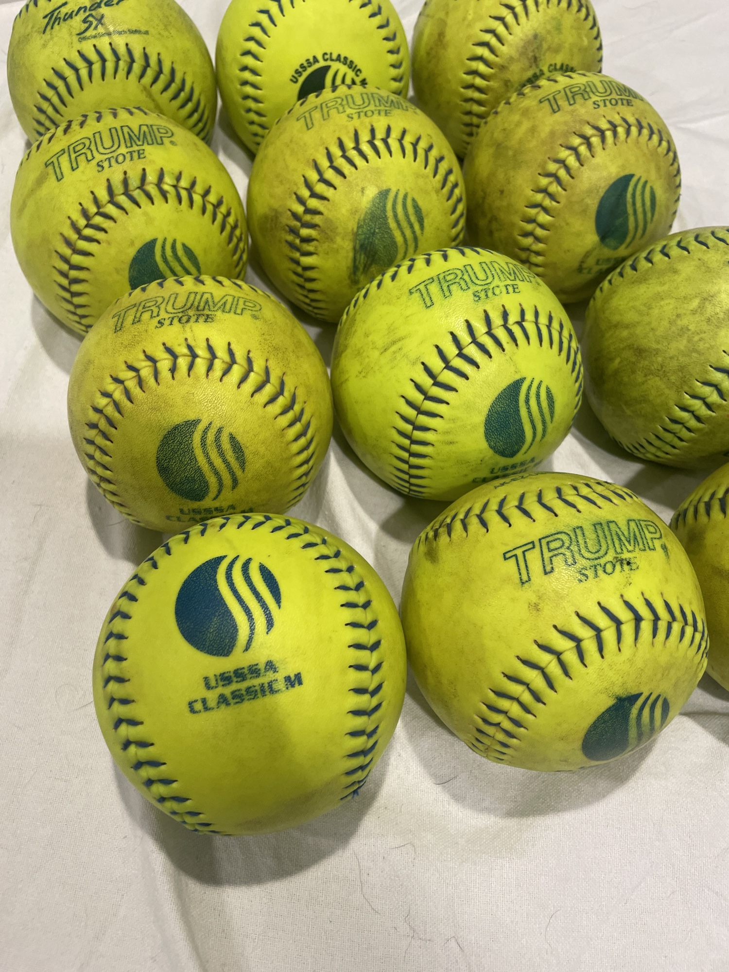 Used 12 Pack (1 Dozen) Slow Pitch Softballs SidelineSwap