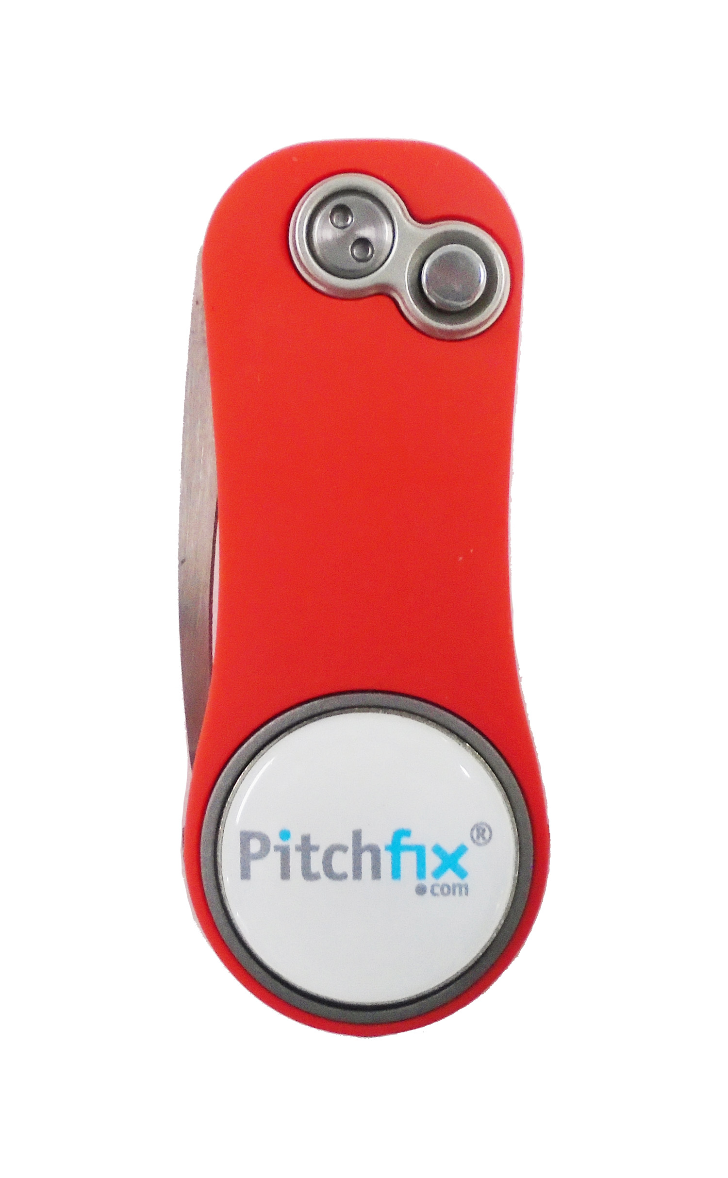 NEW Pitchfix Hybrid 2.0 Red/White Divot Tool/Ballmarker/Pencil