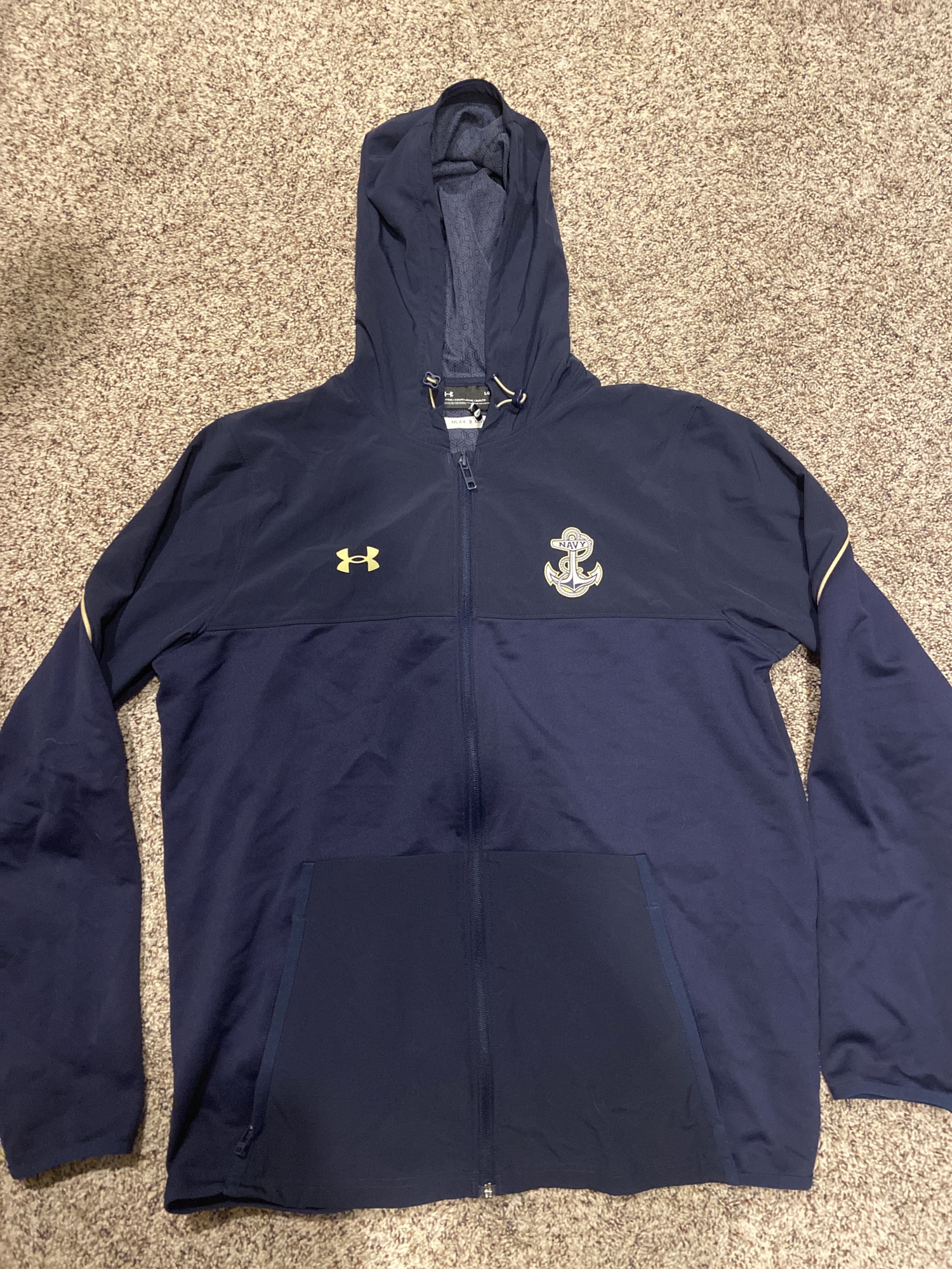 Navy Lacrosse Travel Gear Hoodie SidelineSwap