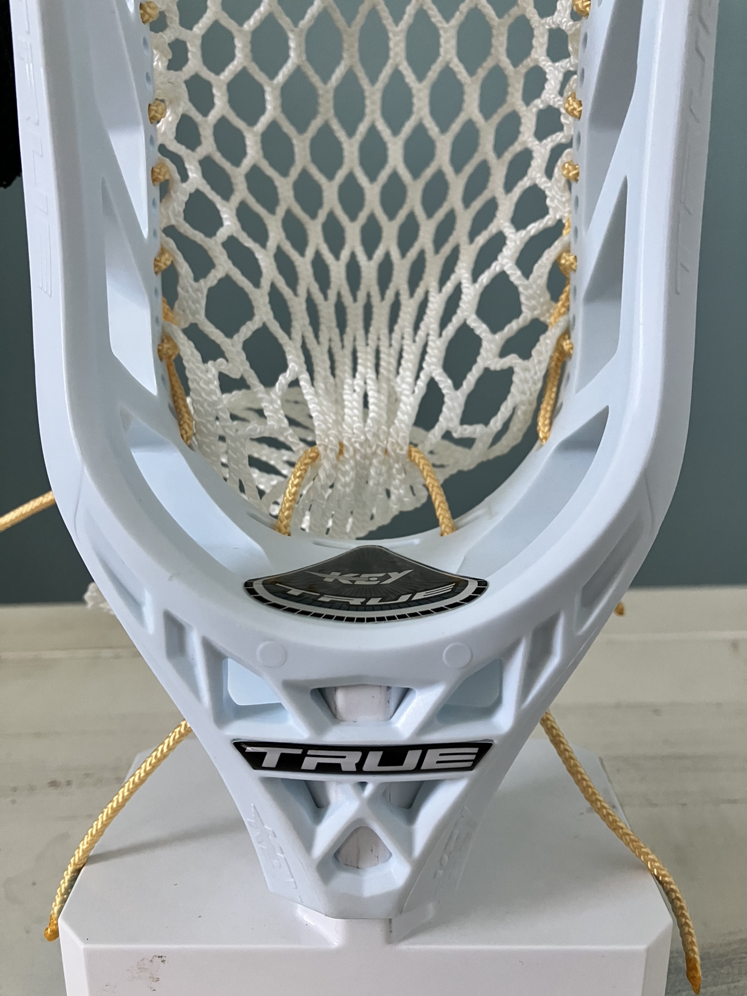 New True Key Lacrosse Head Custom Strung SidelineSwap