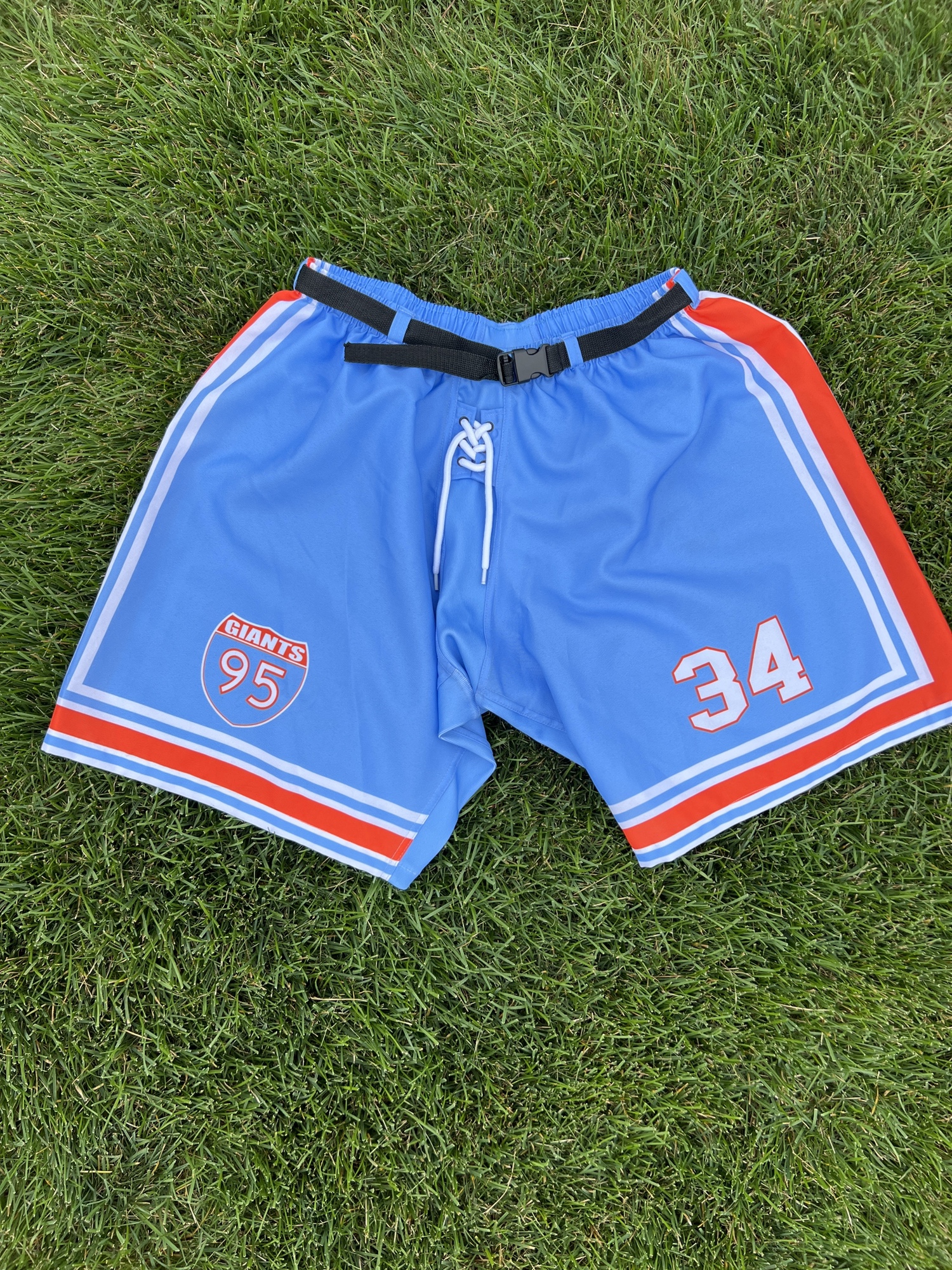 95 Giants hockey full uniform, shells, socks, XL jersey SidelineSwap