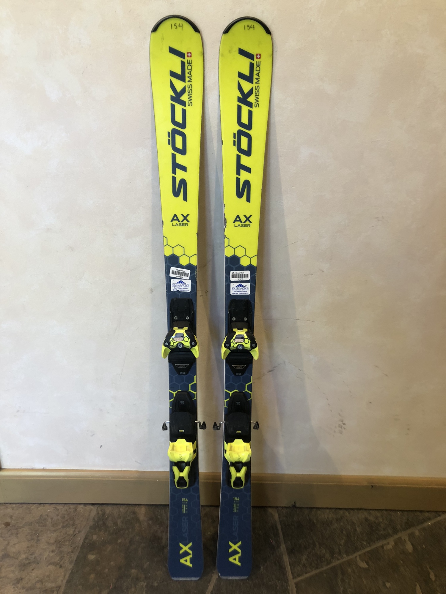 Stockli Laser AX Skis With Bindings 154cm 1101213 SidelineSwap