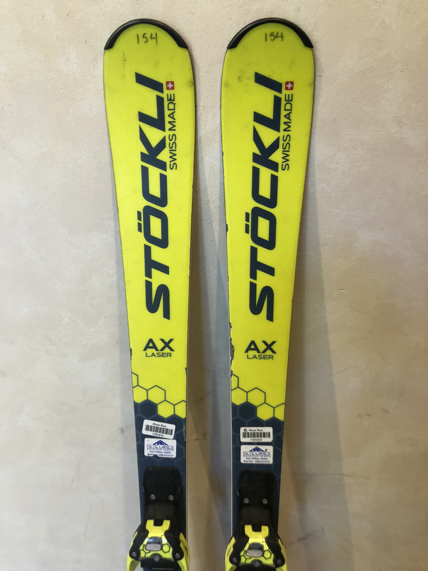 Stockli Laser AX Skis With Bindings 154cm 1101213 SidelineSwap
