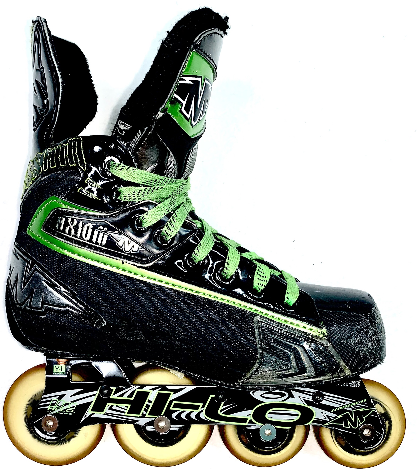 Mission AXIOM T6 Inline Roller Hockey Skates Size 2.5E (3.5 Men US Shoe