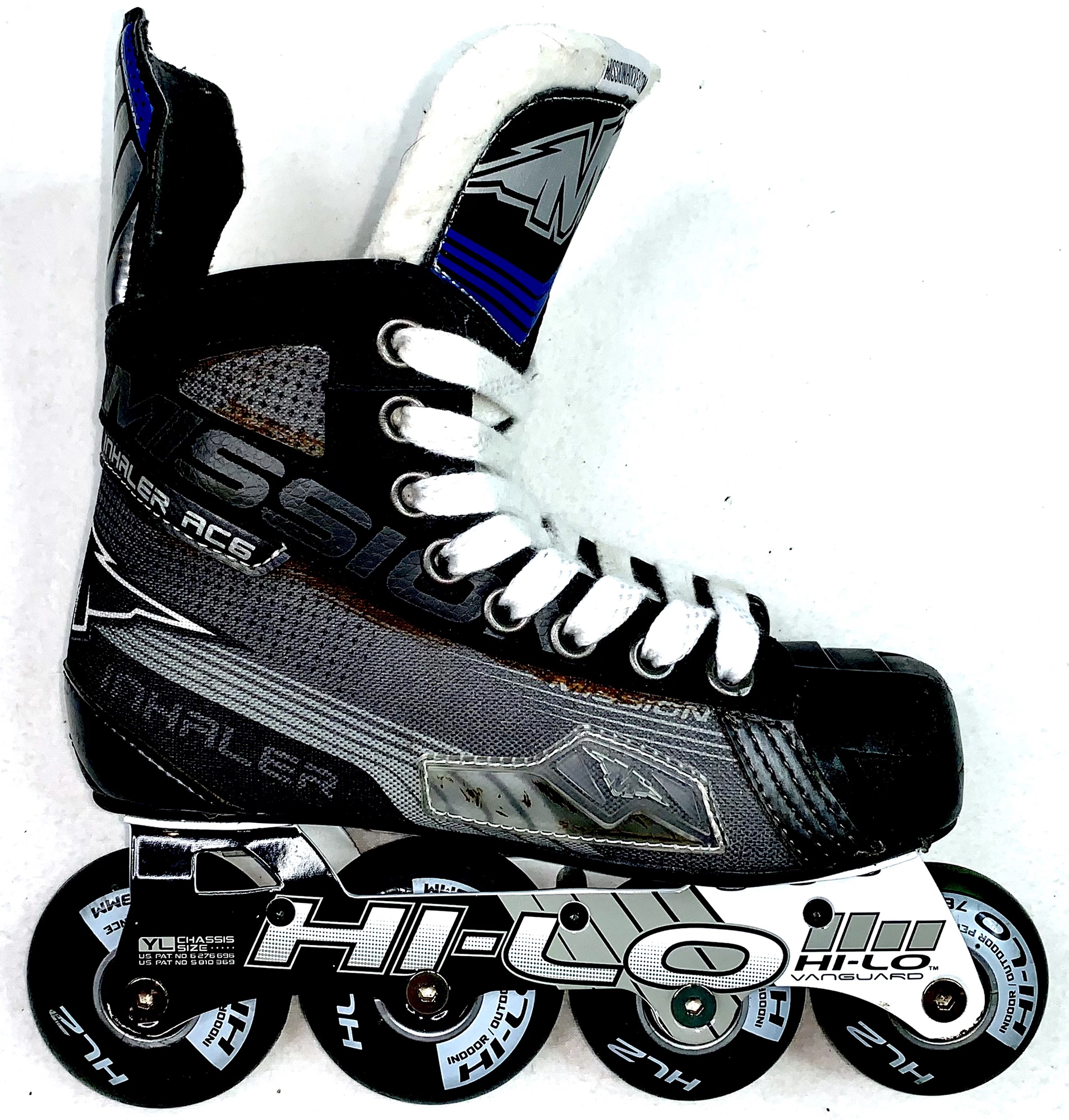 Mission Inhaler AC6 Hockey Skates Inline Roller Junior 1 E (2 US Shoe