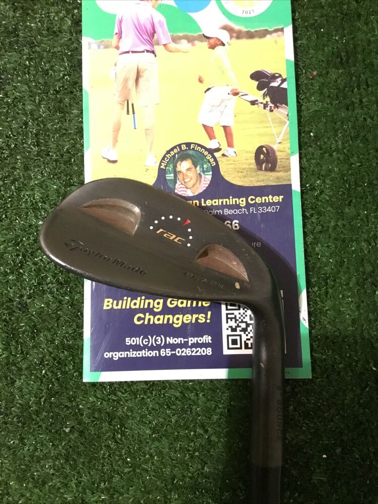 TaylorMade rac Black 52* Gap Wedge (GW) Wedge Flex Steel Shaft SidelineSwap