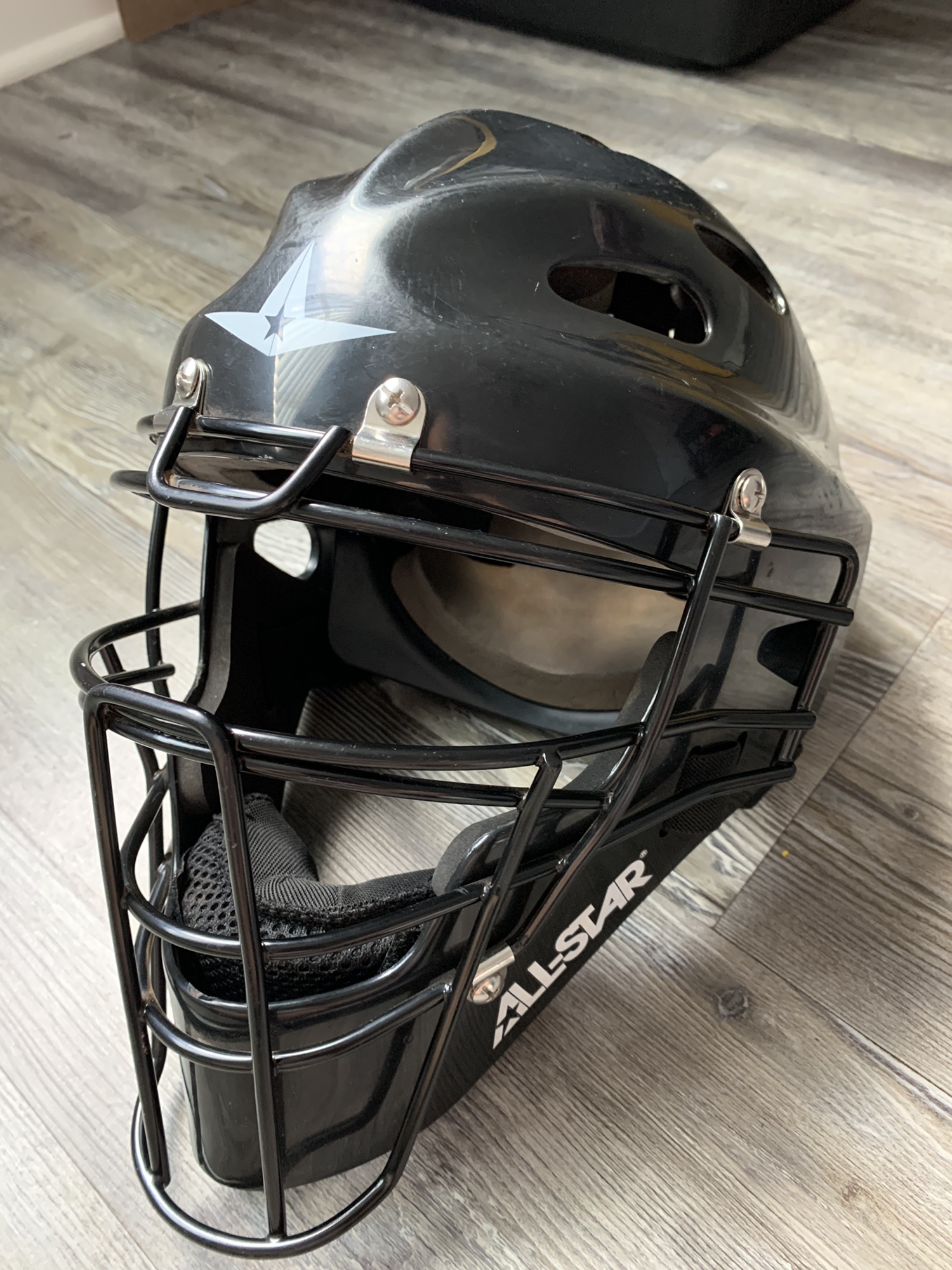 All Star Youth Catchers Helmet MVP2310 Size 6 1/4 7 Very NICE